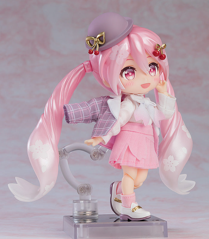 Good Smile Company Nendoroid Doll Sakura Miku: Hanami Outfit Ver. - Hatsune Miku Chibi Figure