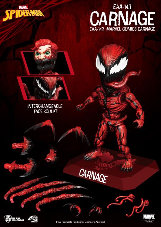 BEAST KINGDOM Egg Attack EAA-143 Carnage - Marvel Action Figure