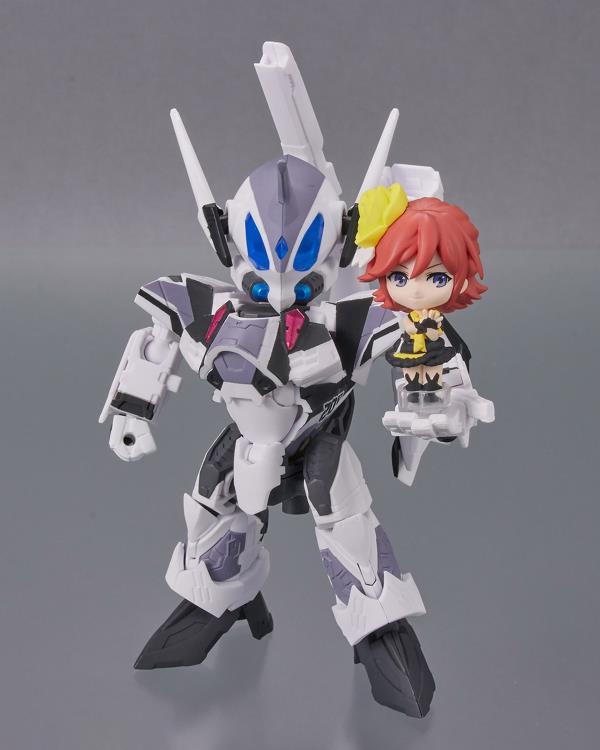 BANDAI Tamashii Nations Tiny Session VF-31J Siegfried with Kaname Buccaneer - Macross Delta Action Figure