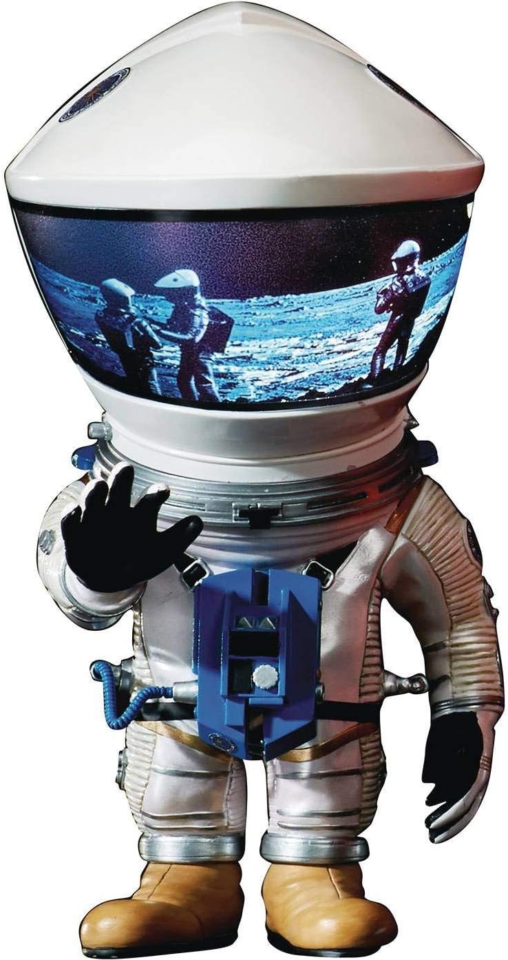 STAR ACE TOYS DefoReal Discovery Astronaut Silver Space Suit ver. - 2001 A Space Odyssey Soft Vinyl Statue