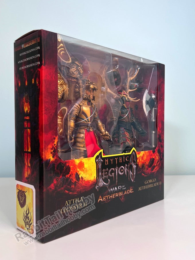 Four Horsemen Mythic Legions Deluxe 2-Pack Set of Gorgo & Attila War o