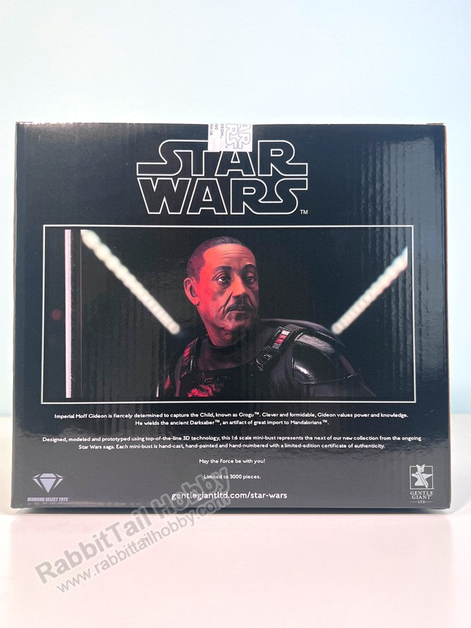 DIAMOND SELECT TOYS FCBD 2022 The Mandalorian Moff Gideon 1/6 Scale Limited Edition Bust - Star Wars Scale Figure