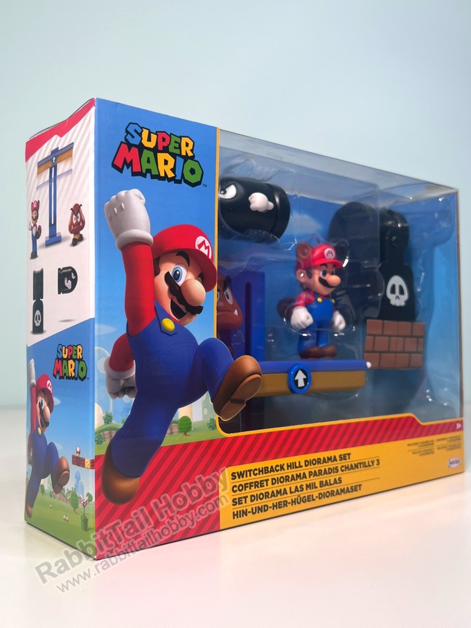 JAKKS PACIFIC Super Mario Nintendo 2.5" Switchback Hill Diorama Set - Super Mario Action Figure