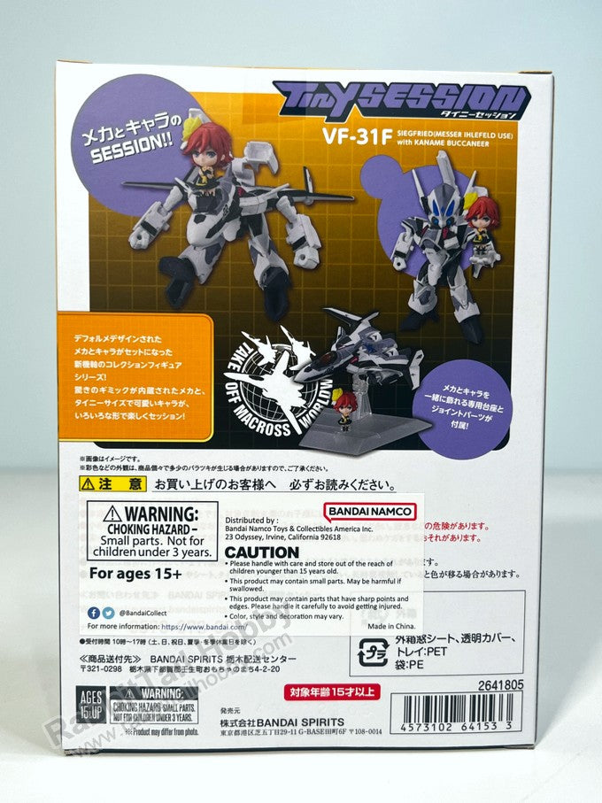 BANDAI Tamashii Nations Tiny Session VF-31J Siegfried with Kaname Buccaneer - Macross Delta Action Figure