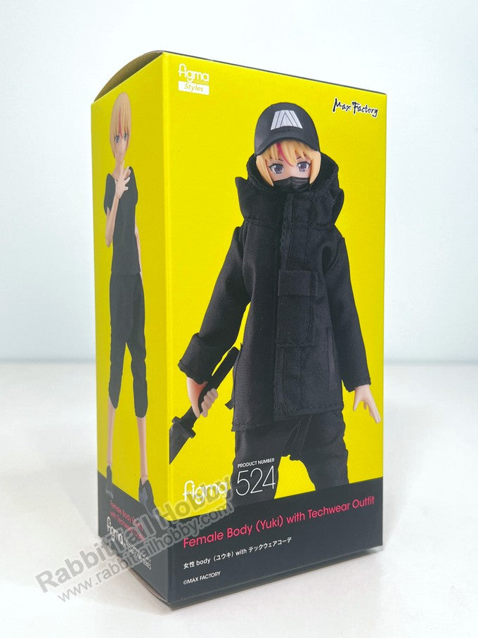 Max Factory 524 figma Female Body (Yuki) with Techwear Outfit - figma Styles Action Figure