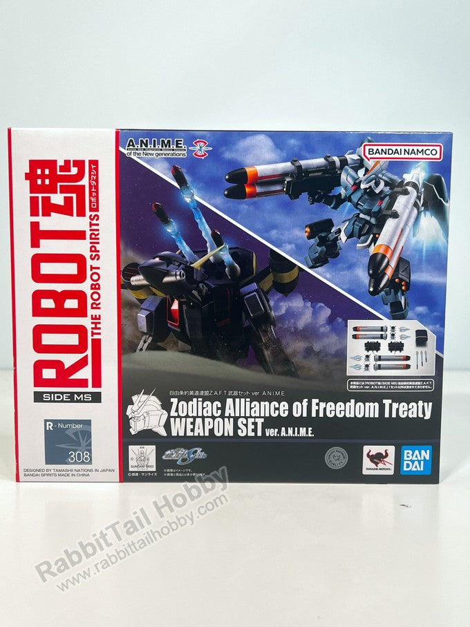 BANDAI Tamashii Nations Robot Spirits Gundam Zodiac Alliance of Freedom Treaty Weapon Set Ver. A.N.I.M.E. - Gundam SEED Action Figure