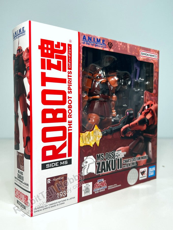 BANDAI Tamashii Nations Robot Spirits MS-06S Char's Zaku II Ver. A.N.I.M.E. - Gundam Action Figure