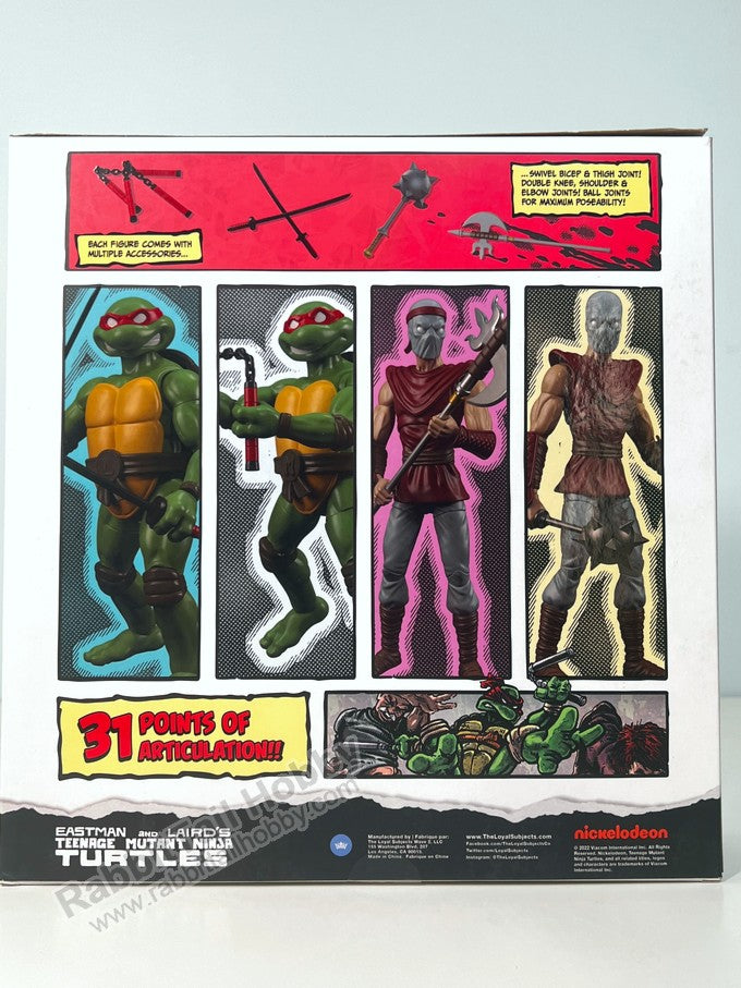 The Loyal Subjects BST AXN PX Previews Exclusive Classic Comic Four-Pack (Set 1) Foot Soldier and Leonardo & Michelangelo