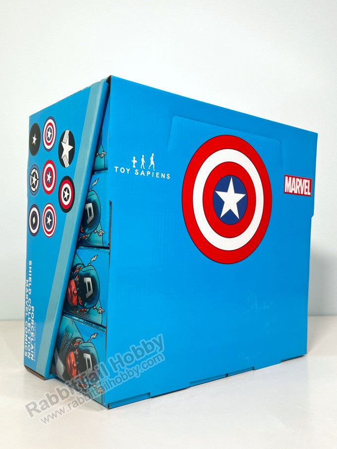 DIAMOND SELECT TOYS Porcelain Shield Collection Captain America Box Full Set Comic Ver. (8 Pcs) - Marvel