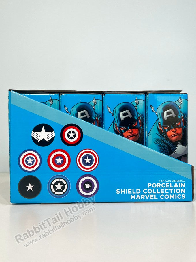 DIAMOND SELECT TOYS Porcelain Shield Collection Captain America Box Full Set Comic Ver. (8 Pcs) - Marvel