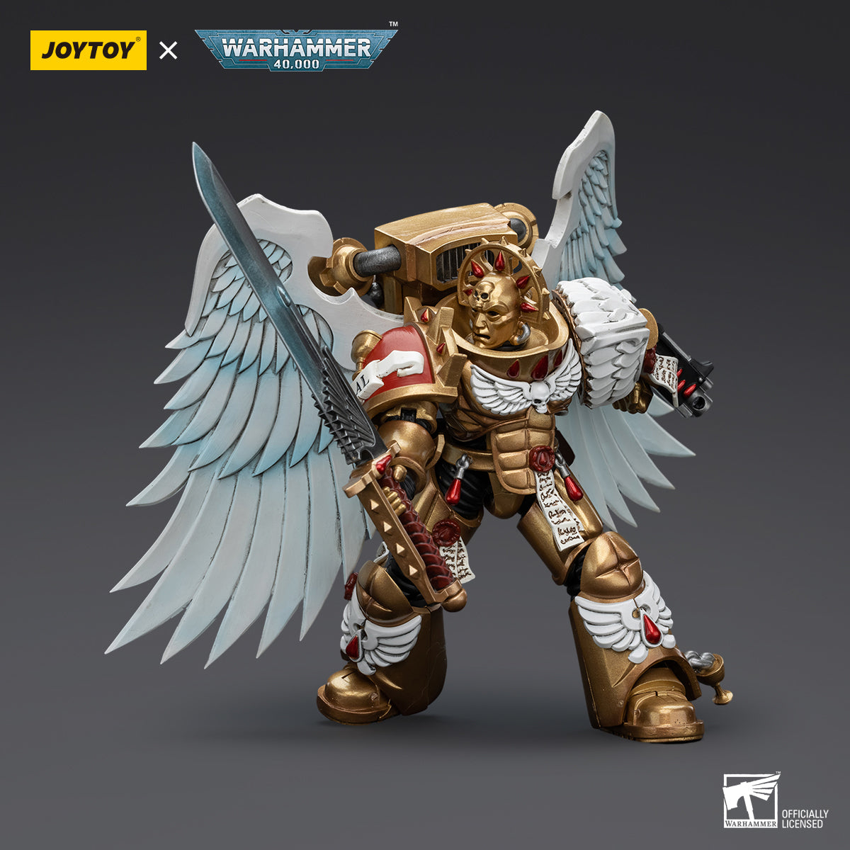 JOYTOY Warhammer 40k Blood Angels Sanguinary Guard with Encarmine Swor
