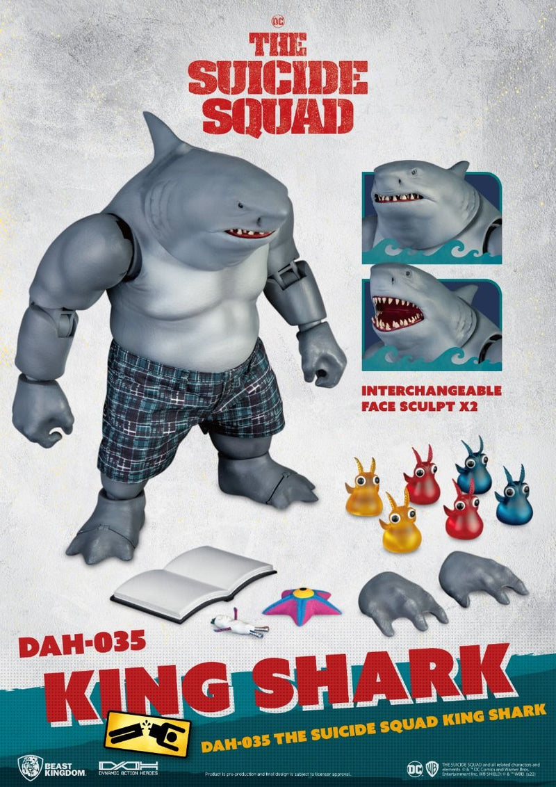 BEAST KINGDOM Dynamic 8ction Heroes DAH-035 King Shark Nanaue - The Suicide Squad Action Figure