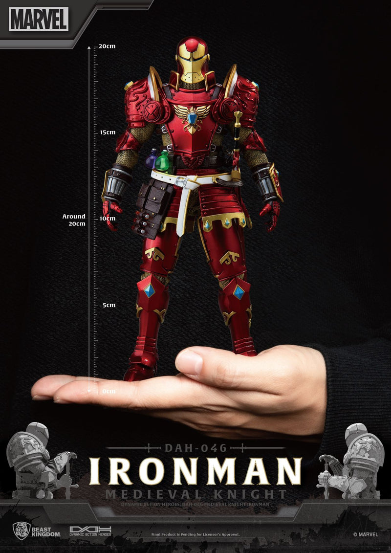 BEAST KINGDOM Dynamic 8ction Heroes DAH-046 Medieval Knight Iron Man - Marvel Action Figure