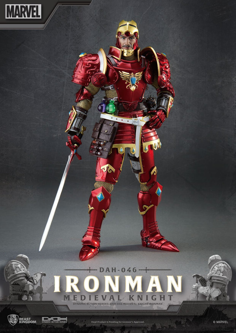 BEAST KINGDOM Dynamic 8ction Heroes DAH-046 Medieval Knight Iron Man - Marvel Action Figure