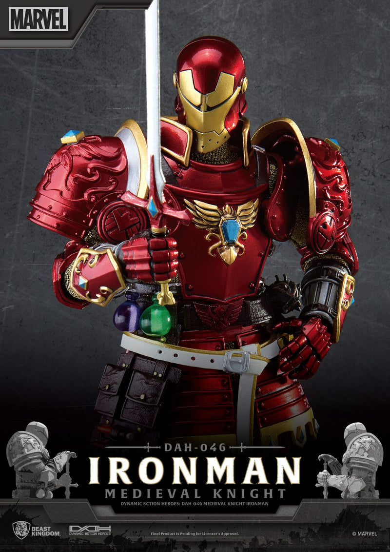 BEAST KINGDOM Dynamic 8ction Heroes DAH-046 Medieval Knight Iron Man - Marvel Action Figure