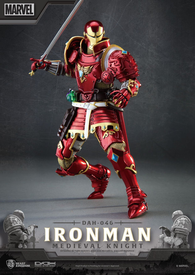 BEAST KINGDOM Dynamic 8ction Heroes DAH-046 Medieval Knight Iron Man - Marvel Action Figure