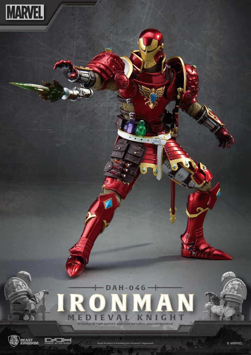 BEAST KINGDOM Dynamic 8ction Heroes DAH-046 Medieval Knight Iron Man - Marvel Action Figure