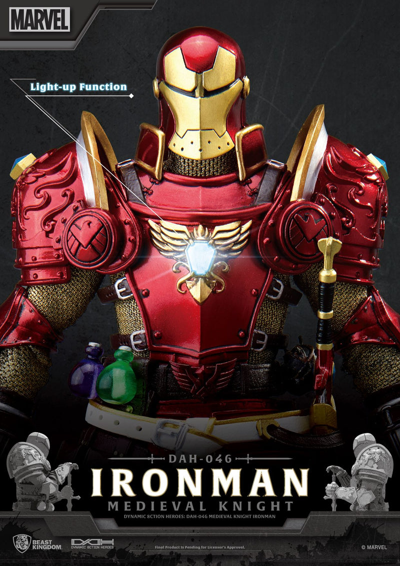 BEAST KINGDOM Dynamic 8ction Heroes DAH-046 Medieval Knight Iron Man - Marvel Action Figure