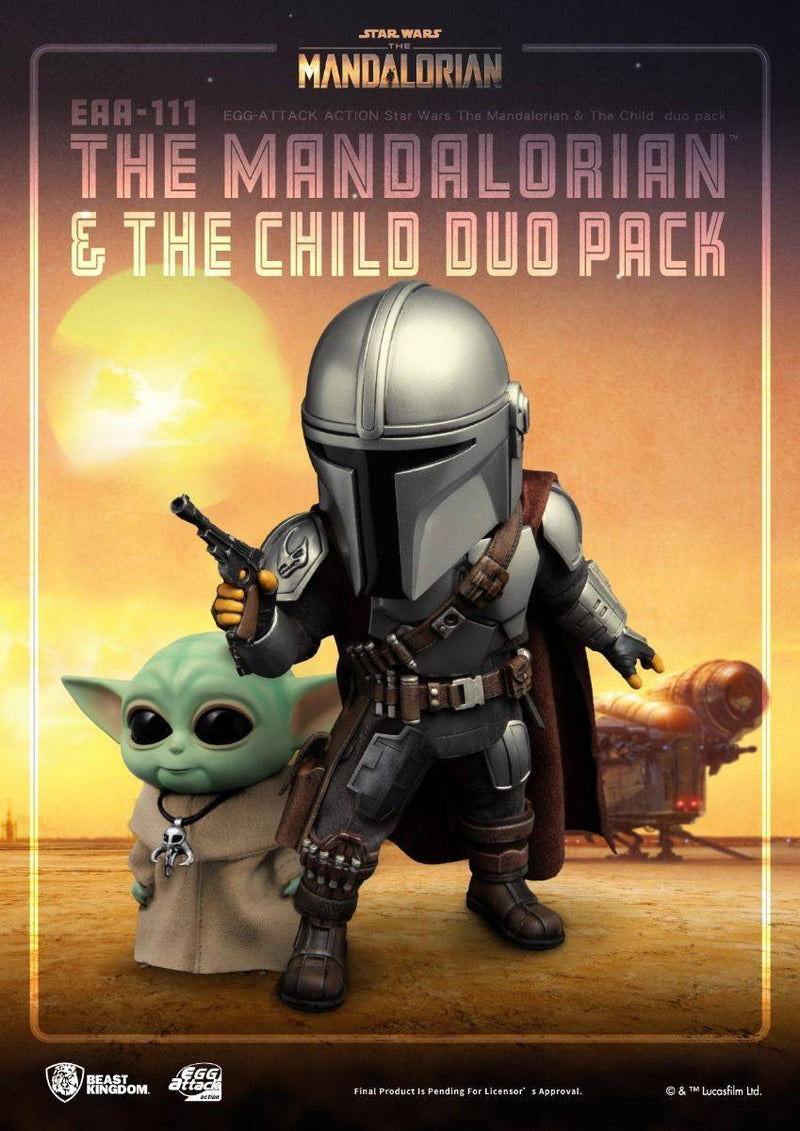 BEAST KINGDOM Egg Attack EAA-111 The Mandalorian & The Child duo pack - Star Wars Action Figure