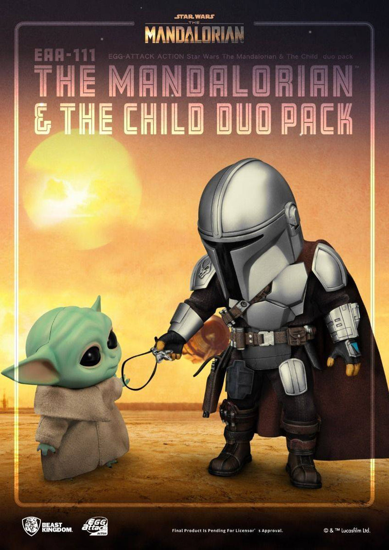 BEAST KINGDOM Egg Attack EAA-111 The Mandalorian & The Child duo pack - Star Wars Action Figure