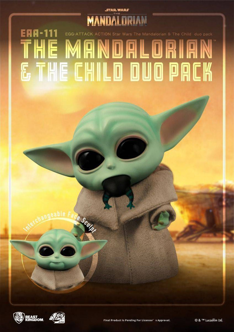 BEAST KINGDOM Egg Attack EAA-111 The Mandalorian & The Child duo pack - Star Wars Action Figure