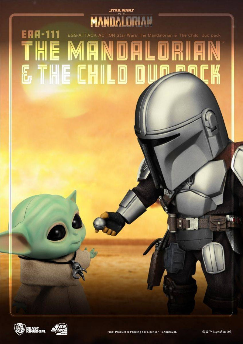 BEAST KINGDOM Egg Attack EAA-111 The Mandalorian & The Child duo pack - Star Wars Action Figure