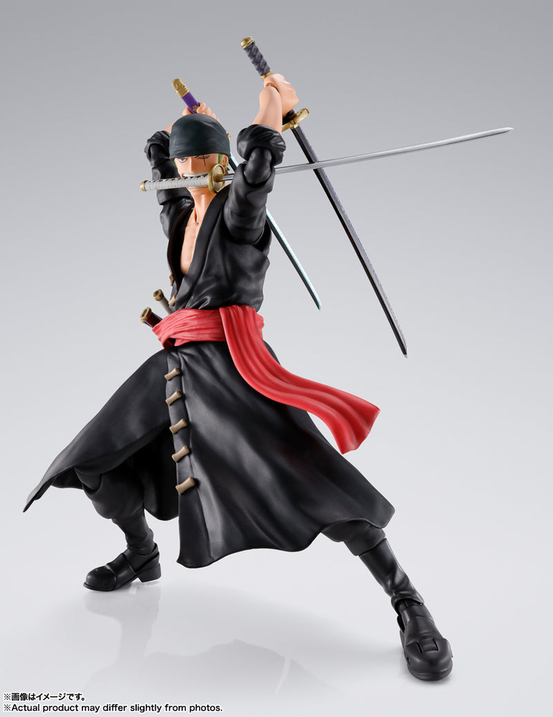 BANDAI Tamashii Nations S.H.Figuarts Roronoa Zoro (The Raid On Onigashima) - ONE PIECE Action Figure