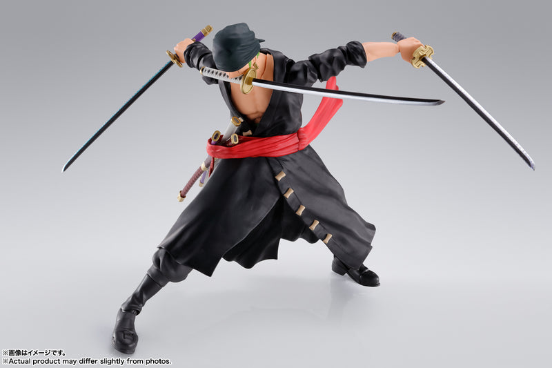 BANDAI Tamashii Nations S.H.Figuarts Roronoa Zoro (The Raid On Onigashima) - ONE PIECE Action Figure