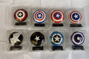 DIAMOND SELECT TOYS Porcelain Shield Collection Captain America Box Full Set Comic Ver. (8 Pcs) - Marvel