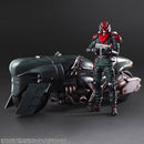 Square Enix Play Arts Kai Shinra Elite Security Officer & Motorcycle Set - Final Fantasy VII Remake Action Figure