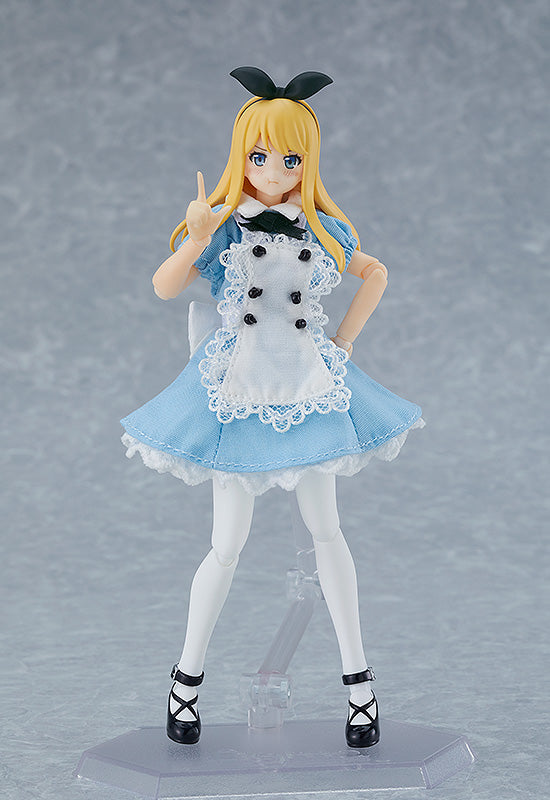 Max Factory 598 figma Female Body (Alice) with Dress + Apron Outfit - figma Styles Action Figure