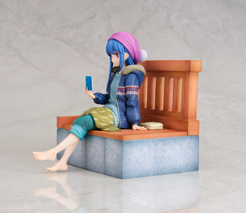 Amiami X Amakuni Rin Shima Footbath ver. - Laid-Back Camp 1/7 Scale Figure