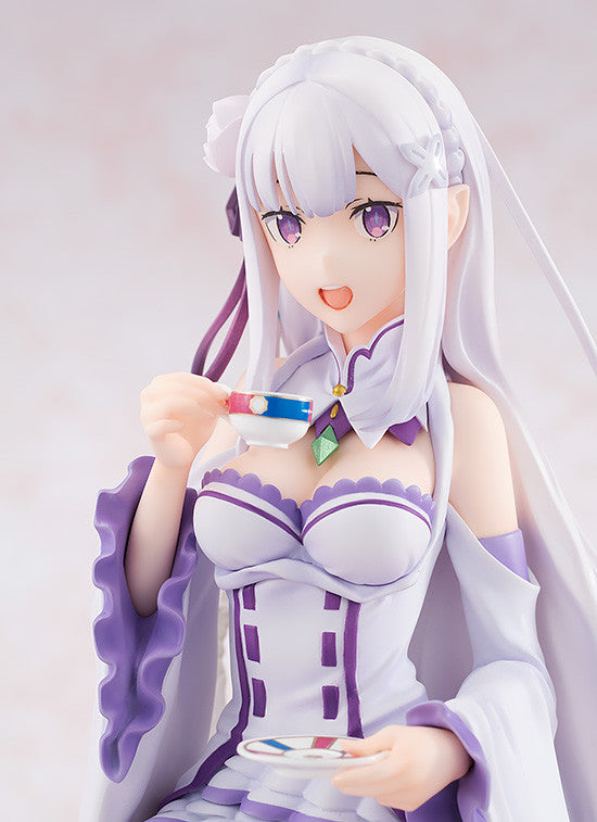 KADOKAWA Kdcolle Emilia: Tea Party Ver. (re-run) - Re:ZERO -Starting Life in Another World- 1/7 Scale Figure