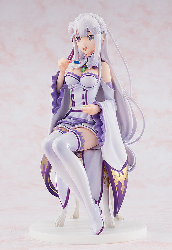 KADOKAWA Kdcolle Emilia: Tea Party Ver. (re-run) - Re:ZERO -Starting Life in Another World- 1/7 Scale Figure