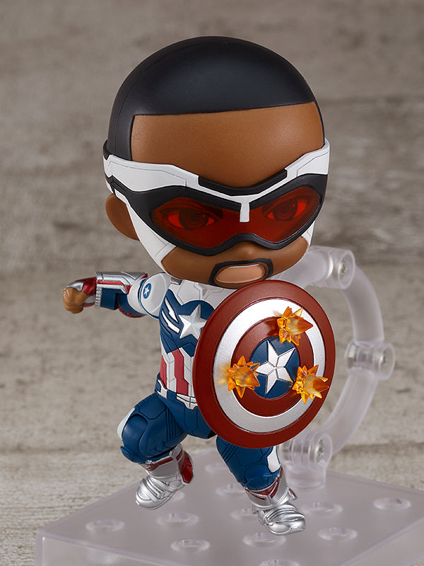 Good Smile Company 1618-DX Nendoroid Captain America (Sam Wilson) DX - The Falcon and The Winter Soldier Action Figure