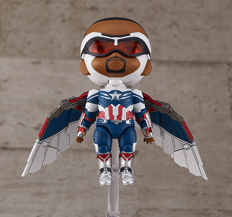 Good Smile Company 1618-DX Nendoroid Captain America (Sam Wilson) DX - The Falcon and The Winter Soldier Action Figure