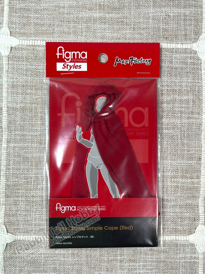 Max Factory figma Styles Simple Cape (Red) - figma Styles Accessories