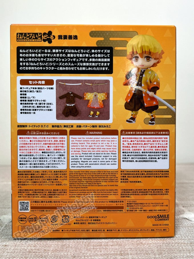 Good Smile Company Nendoroid Doll Zenitsu Agatsuma - Demon Slayer: Kimetsu no Yaiba Chibi Figure