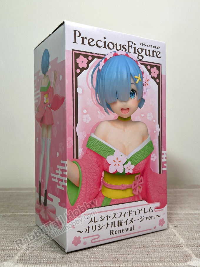 Taito Precious Figure Rem ~Original Sakura image ver.~Renewal~ - Re:Zero -Starting Life In Another World- Prize Figure