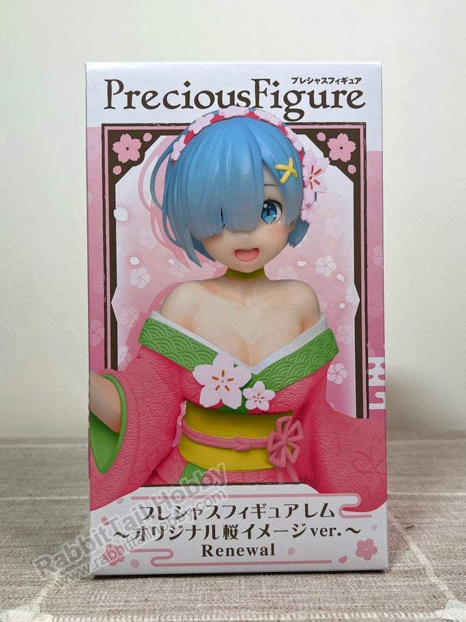 Taito Precious Figure Rem ~Original Sakura image ver.~Renewal~ - Re:Zero -Starting Life In Another World- Prize Figure