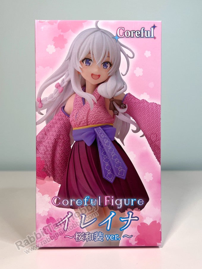 Taito Coreful Figure Elaina ~Sakura Japanese Kimono ver. - Wandering Witch: The Journey of Elaina Prize Figure