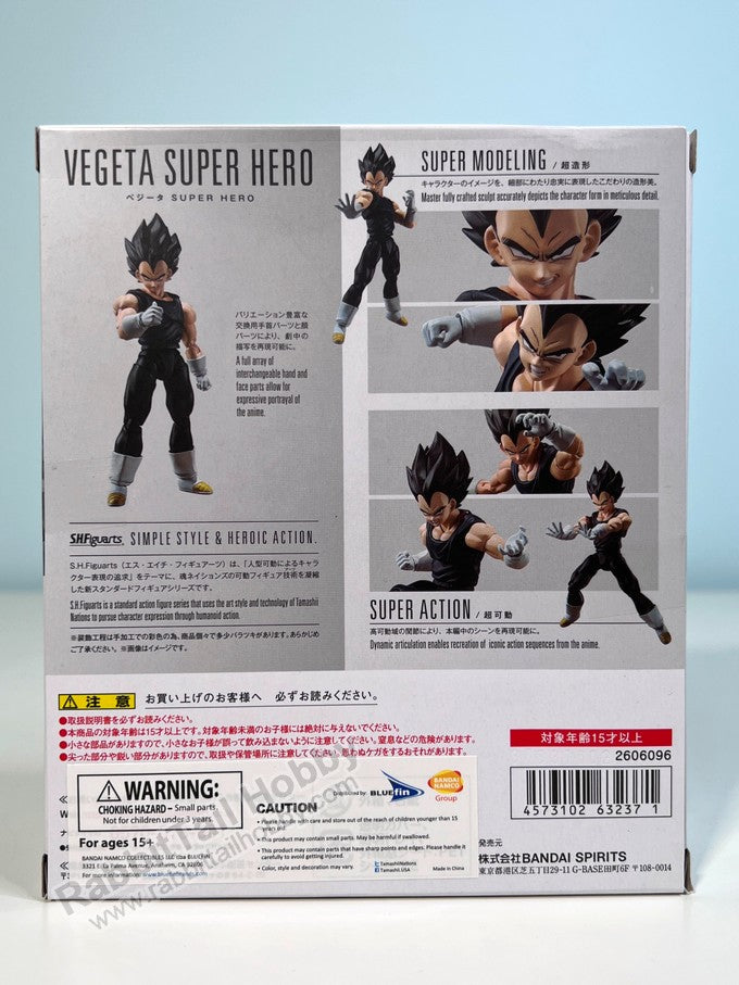 BANDAI Tamashii Nations S.H.Figuarts Vegeta Super Hero Ver. - Dragon Ball Super Action Figure