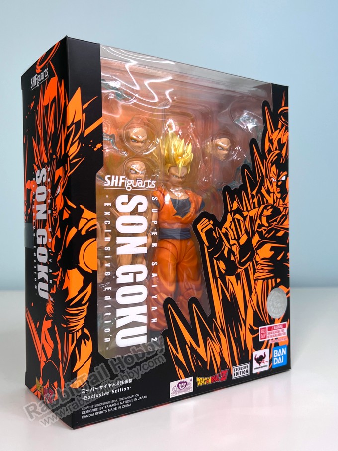 BANDAI Tamashii Nations S.H.Figuarts Super Saiyan 2 Son Goku Exclusive Edition SDCC 2022 - Dragon Ball Z Action Figure