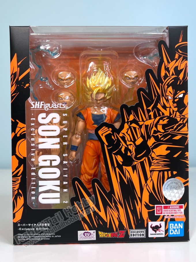 BANDAI Tamashii Nations S.H.Figuarts Super Saiyan 2 Son Goku Exclusive Edition SDCC 2022 - Dragon Ball Z Action Figure