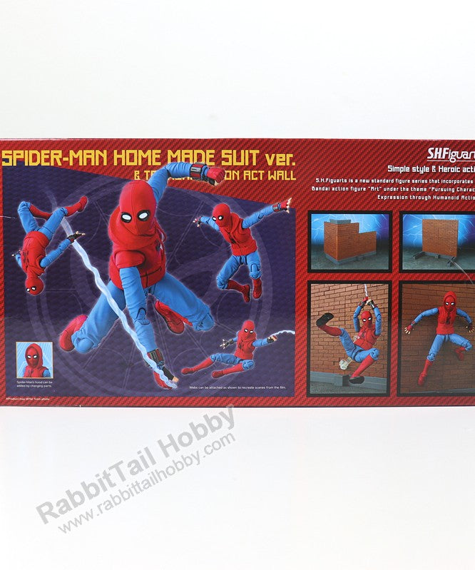 BANDAI Tamashii Nations S.H.Figuarts Spider-Man (Home Made Suit Ver.) - Spider-Man: Homecoming Action Figure