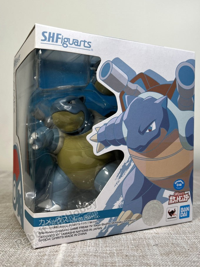BANDAI Tamashii Nations S.H.Figuarts Blastoise Kamex Arts Remix - Pokemon Action Figure