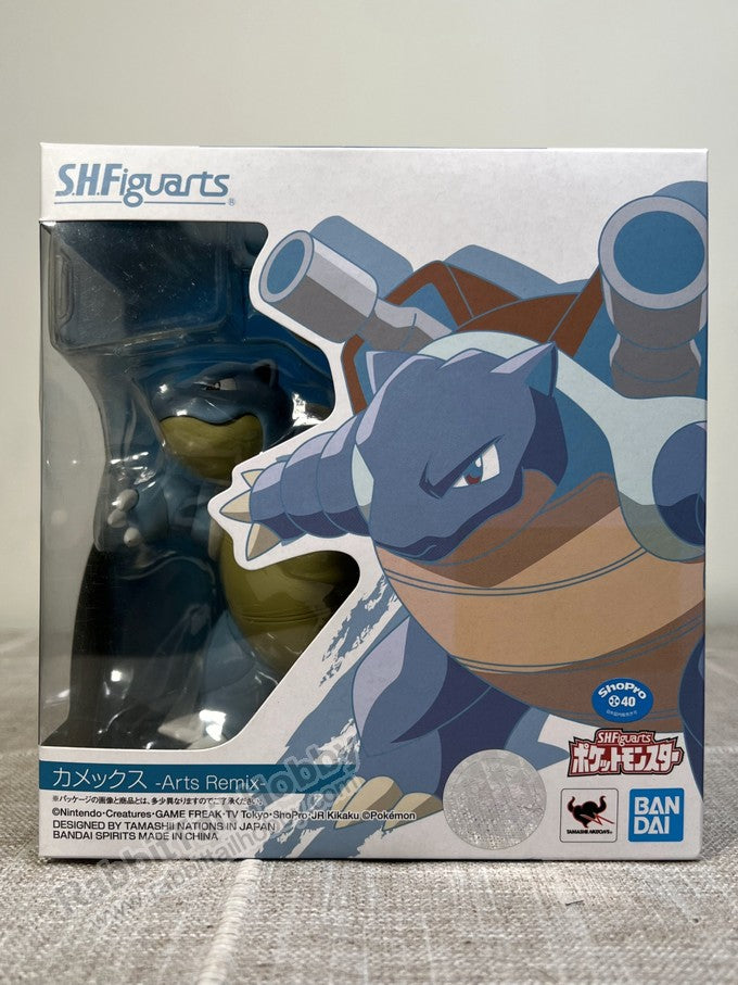 BANDAI Tamashii Nations S.H.Figuarts Blastoise Kamex Arts Remix - Pokemon Action Figure