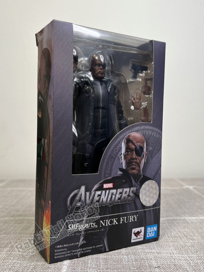 BANDAI Tamashii Nations S.H.Figuarts Nick Fury (Avengers) - Marvel Avengers Action Figure