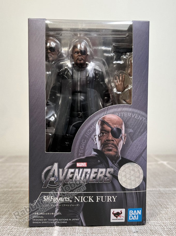 BANDAI Tamashii Nations S.H.Figuarts Nick Fury (Avengers) - Marvel Avengers Action Figure