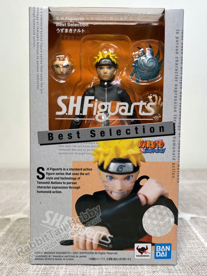 BANDAI Tamashii Nations S.H.Figuarts Naruto Uzumaki (Best Selection) New Package Ver - Naruto Action Figure